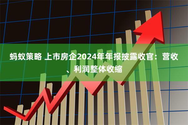 蚂蚁策略 上市房企2024年年报披露收官：营收、利润整体收缩