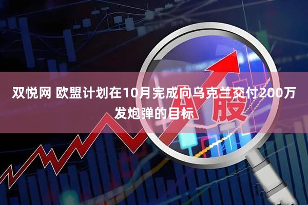 双悦网 欧盟计划在10月完成向乌克兰交付200万发炮弹的目标